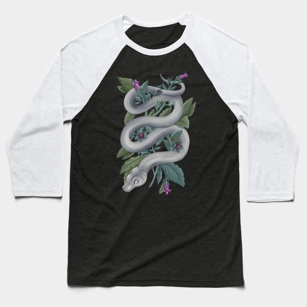 Belladonna Snake Baseball T-Shirt by Sam Sawyer